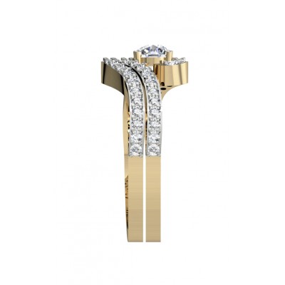 Delicate Bridal Diamond Ring Set